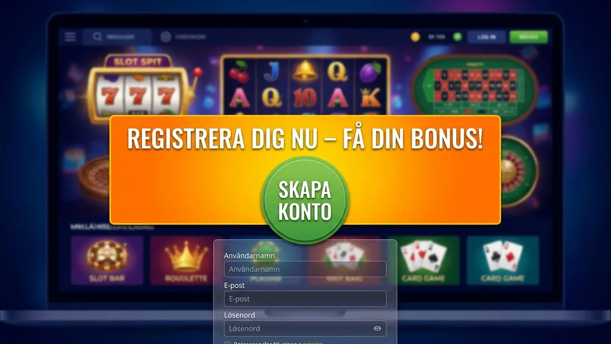Registrering med bonus