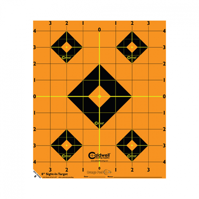 Caldwell måltavla Orange Peel 8″ Sight-In Target: 5 ark i gruppen Jakt / Skjutmål hos MILAR (522-357)