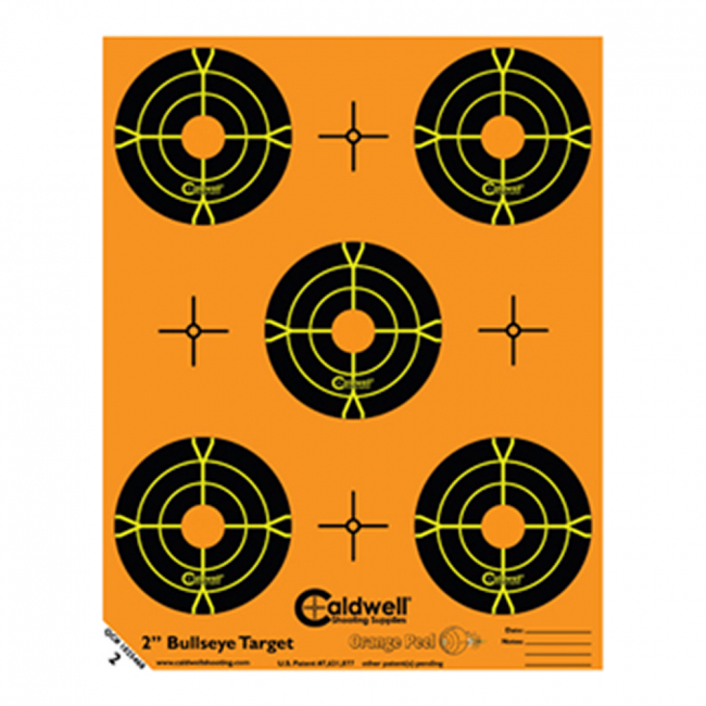 Caldwell måltavla Orange Peel 2″ bulls-eye: 10 ark i gruppen Jakt / Skjutmål hos MILAR (686-444)