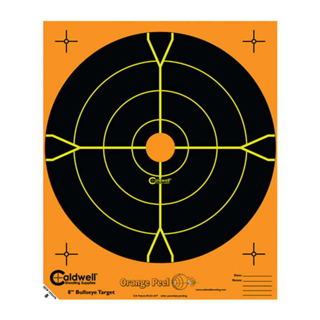 Caldwell måltavla Orange Peel 8″ bulls-eye: 5 ark i gruppen Jakt / Skjutmål hos MILAR (805-645)