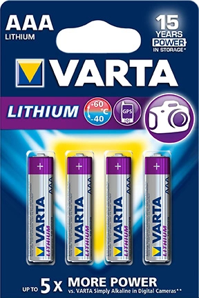 Batteri AAA Lithium i gruppen Fritid / Batterier hos MILAR (VAR6103)